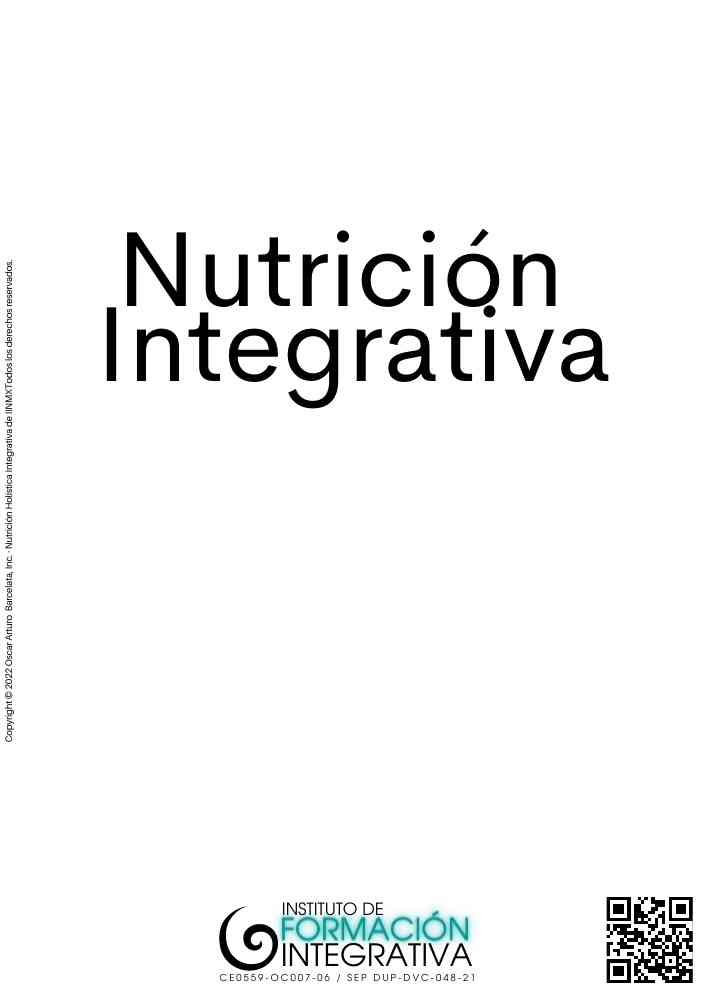 2.Nutrición Holítica Integrativa